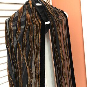 Long Silk and rayon scarf